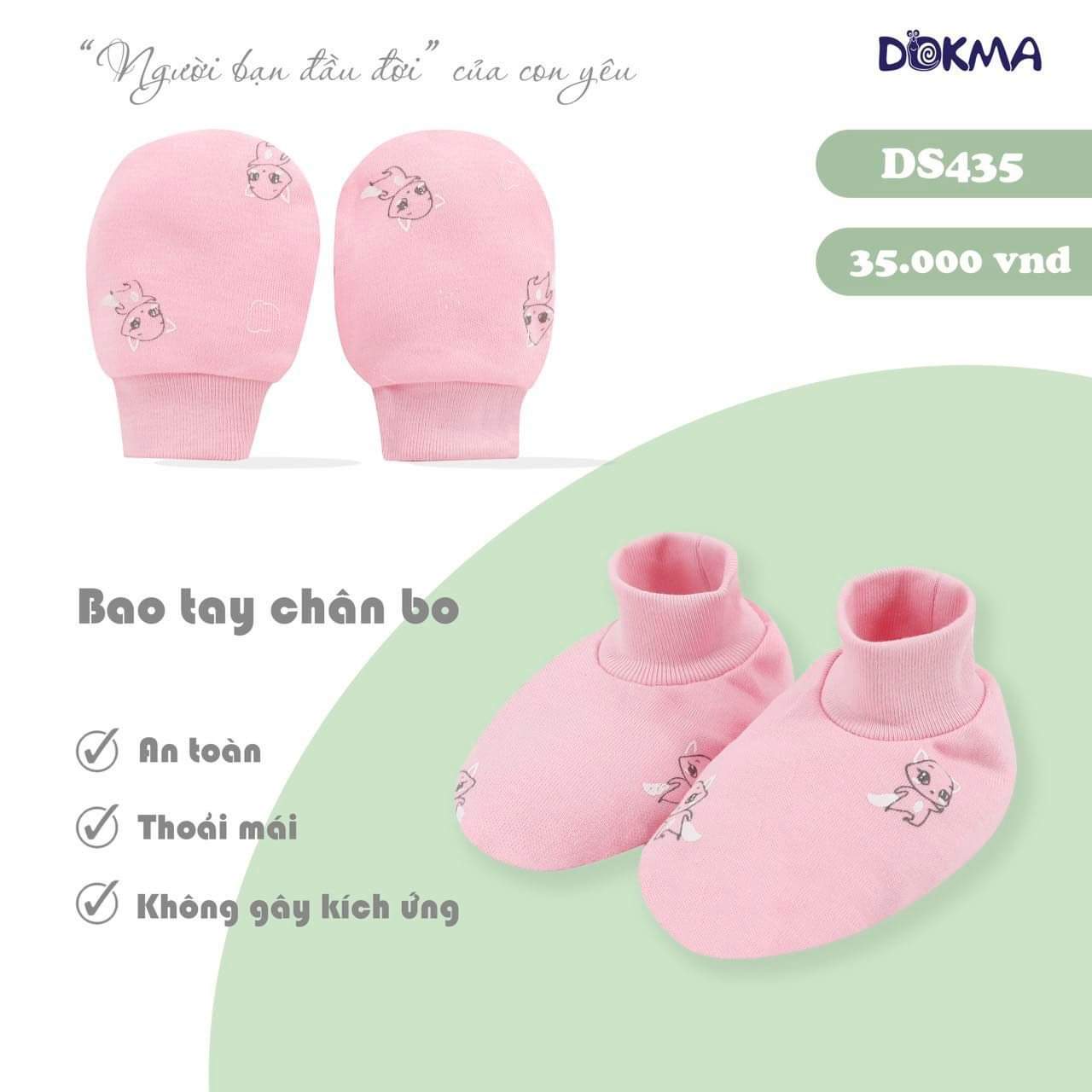 Bao tay chân bo Dokma DS435