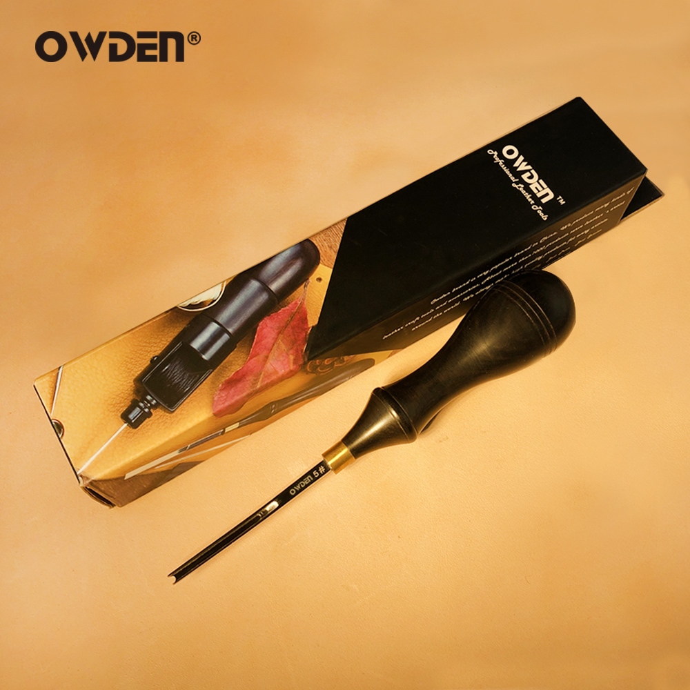 OWDEN Leather Edge Beveler Tool Leathercraft Skiving Tool for Hand Leather Sharpness Professional Chamfering Edge Beveler ELEGANT