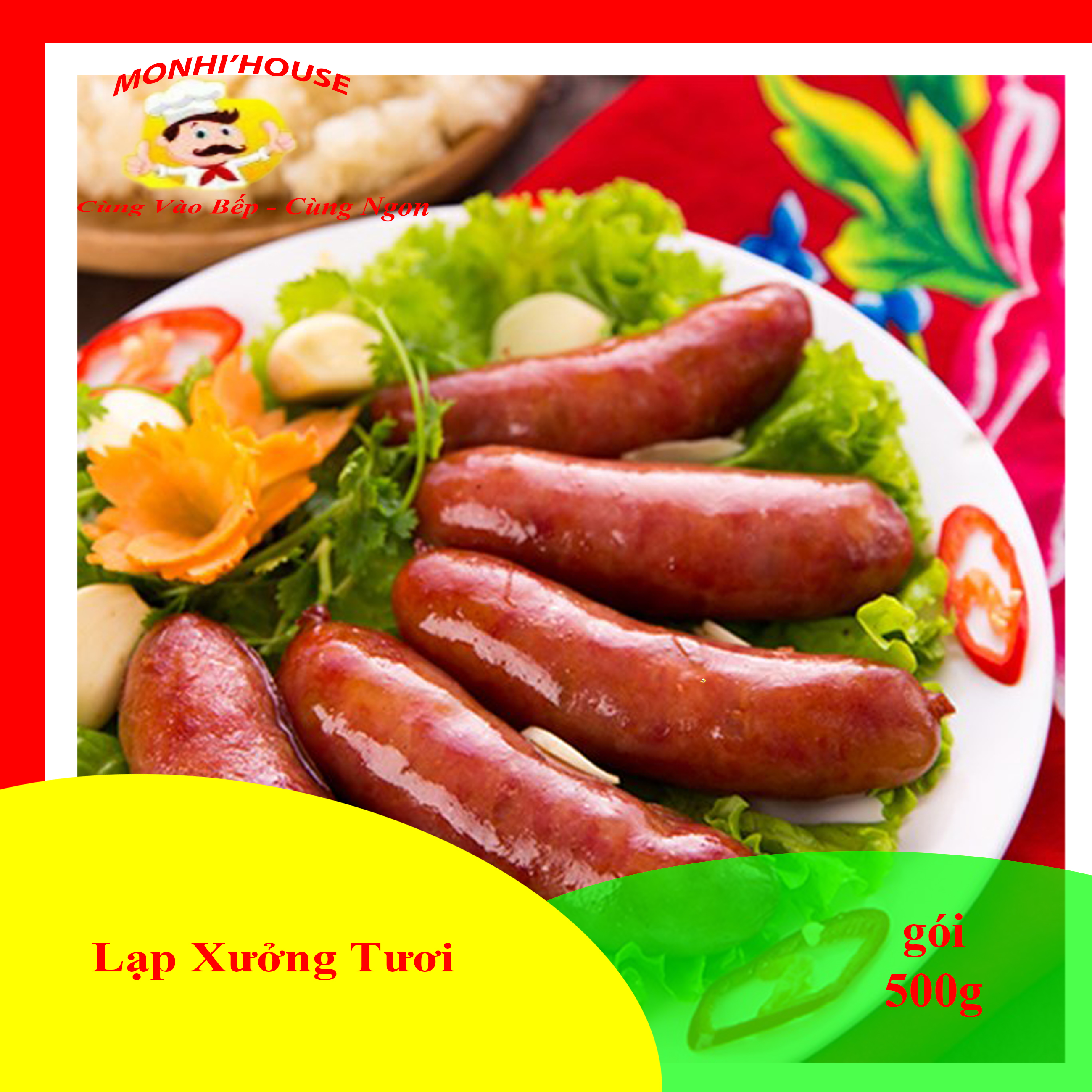 500g lạp xưởng tươi thơm ngon