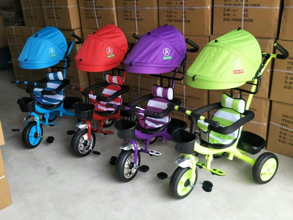XE ĐẨY  BÁNH CÓ MÁI CHE