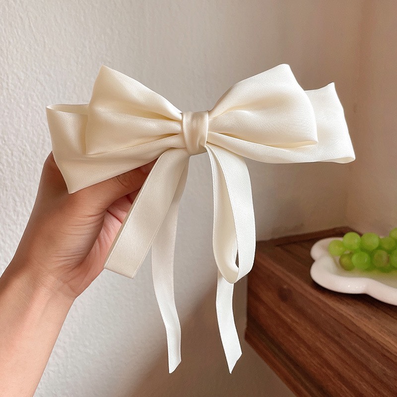 Dây cột tóc đính nơ cỡ lớn, Dây cột tóc nơ thiết kế đơn giản phong cách Hàn Quốc K01
