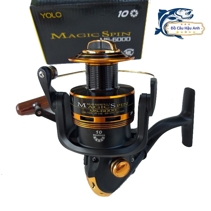 Máy câu cá Yolo Magic Spin 3000 - 6000 siêu khỏe chất lượng cao  (cam kết đổi trả trong 2 tuần đầu)