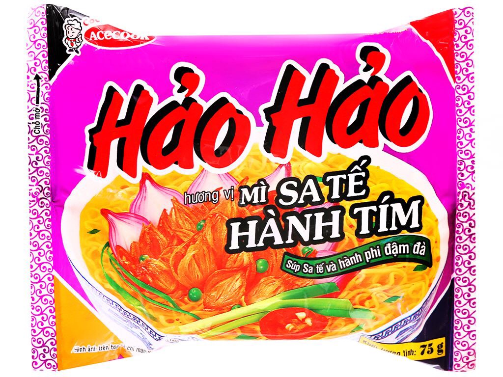 Mì Hảo Hảo Sa Tế Hành Tím Thùng 30 gói 72g