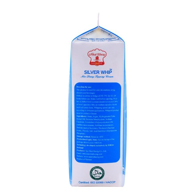 Topping Silver Whip - Silver giảm ngọt