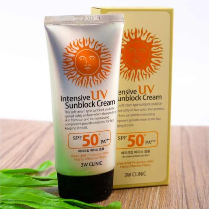 [HCM]Kem chống nắng 3W Clinic UV Sunblock Cream SPF 50+ PA+++ 70 ml