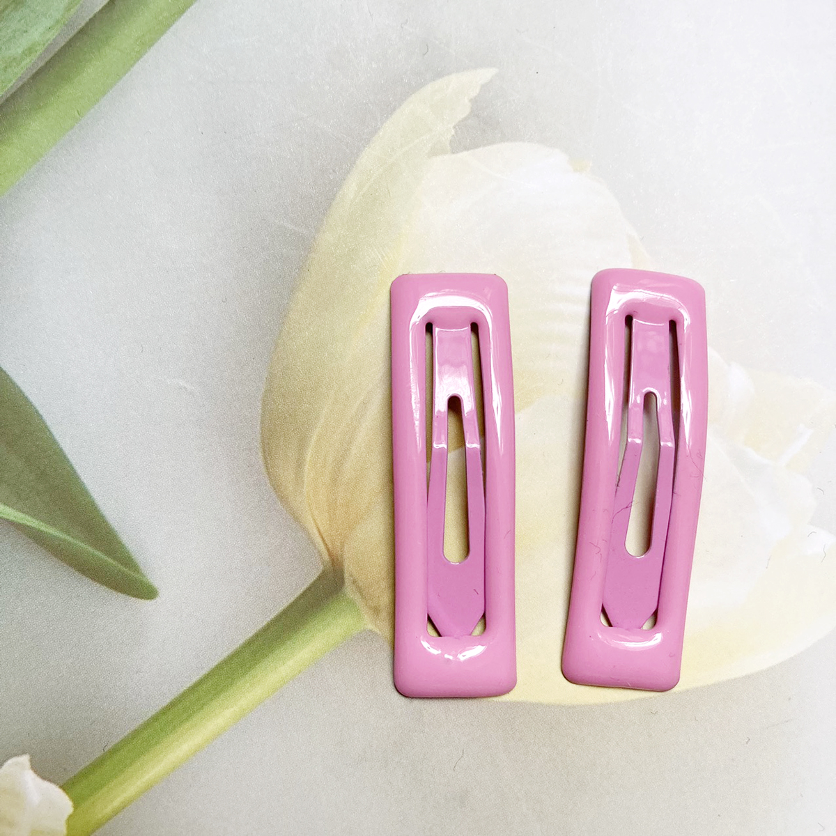 2 cái Kẹp tóc mái hình chữ nhật dài 4,8cm KEPMAI1