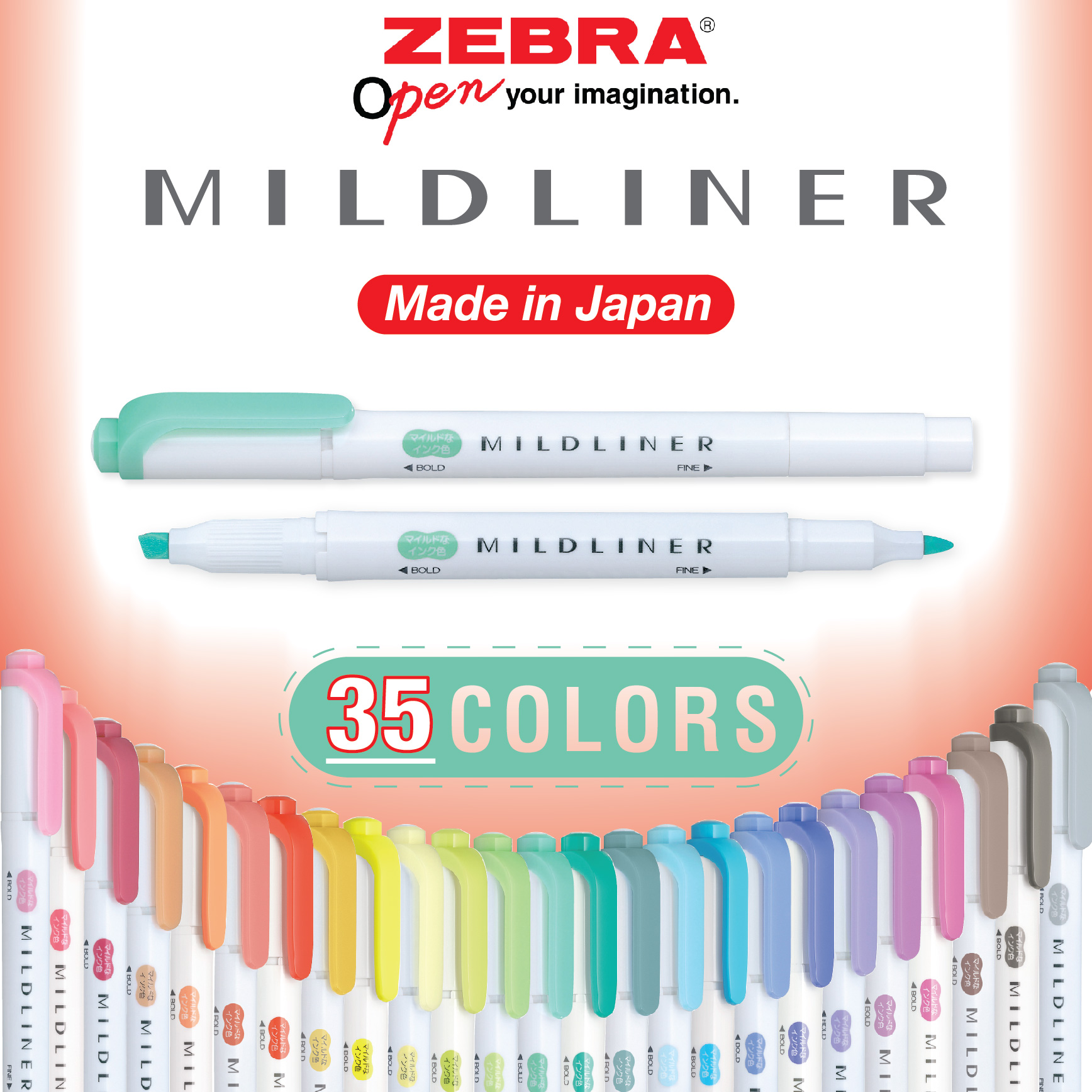 Bút highlighter Zebra Mildliner 2 đầu Nhật Bản [Chính hãng]
