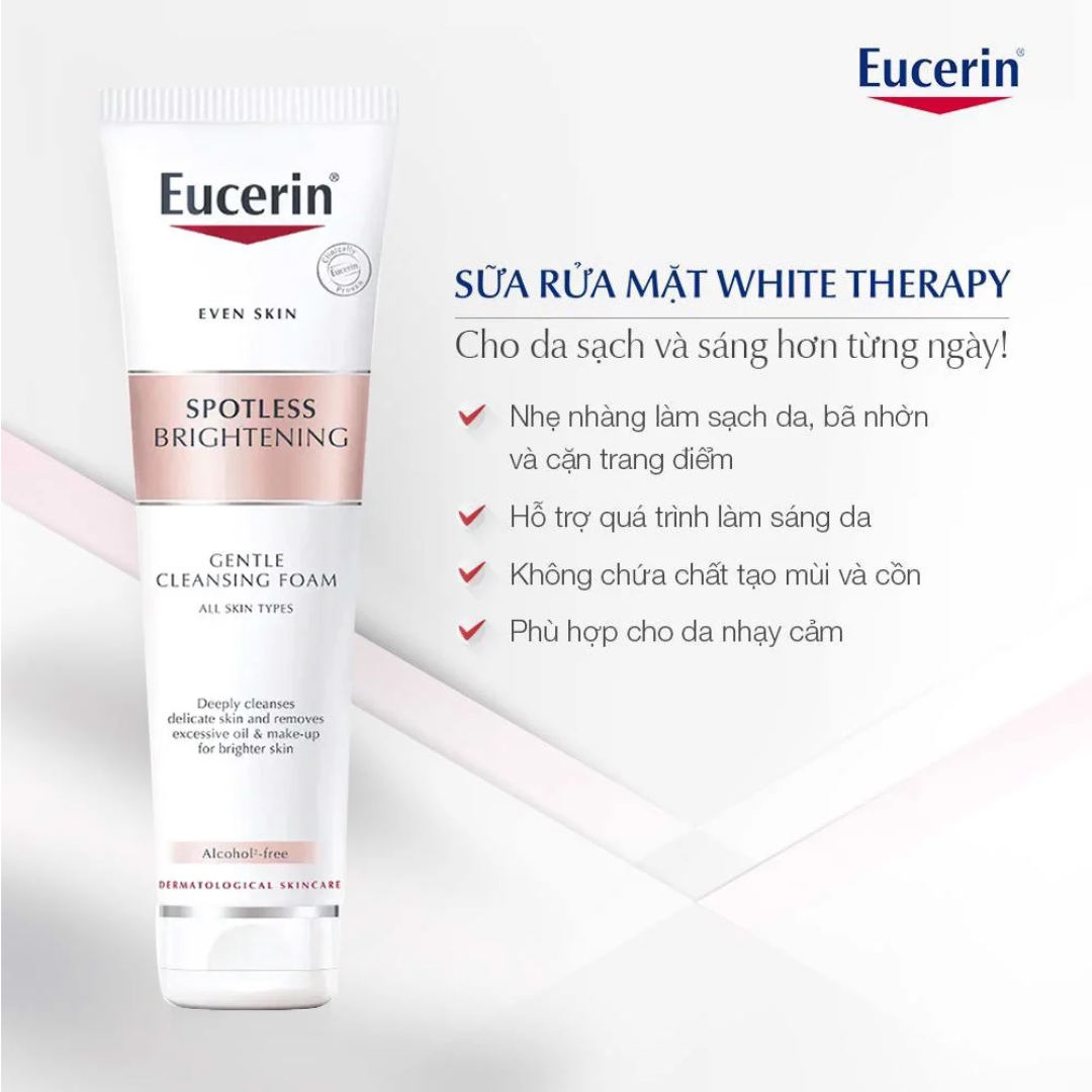 Sữa rửa mặt tạo bọt sáng da Eucerin Spotless Brightening Cleansing Foam