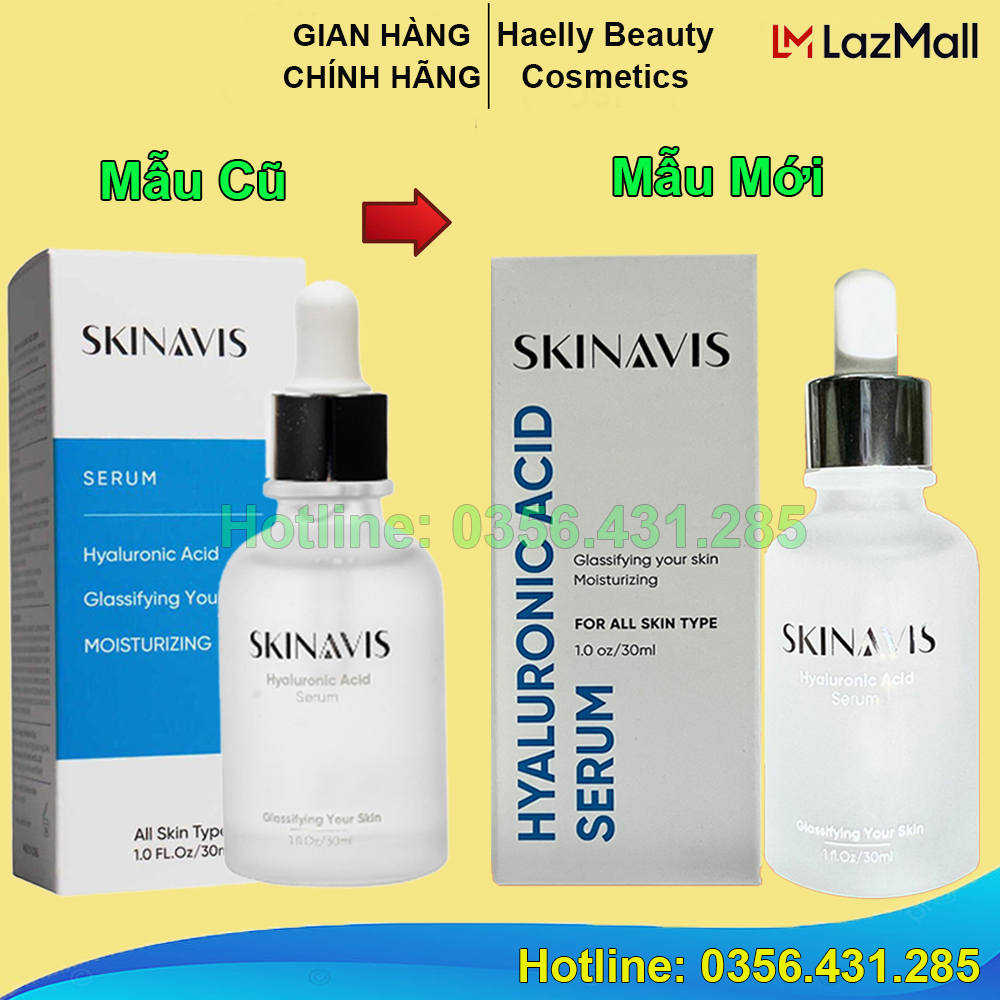 Tinh Chất Cấp Ẩm Phục Hồi SKINAVIS Hyaluronic Acid & Niacinamide + B5 giúp cấp ẩm và phục hồi da hiệu quả, cho làn da căng mịn rõ ngay sau khi dùng
