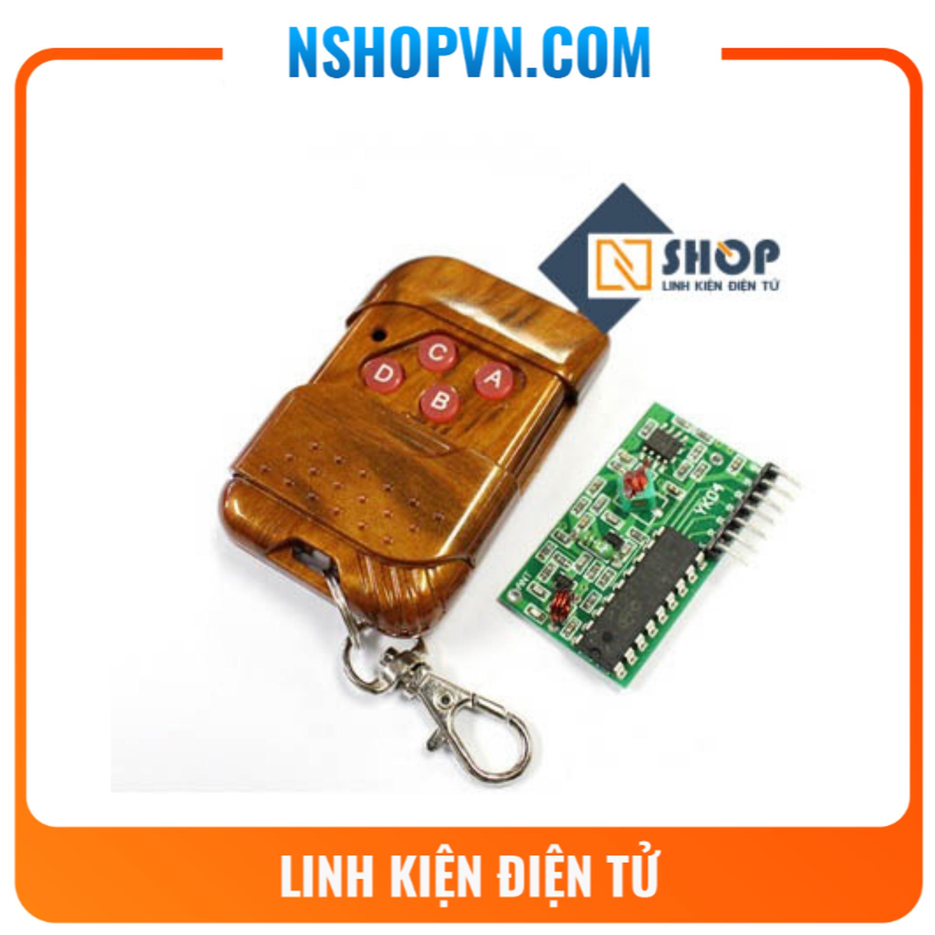 Bộ điều khiển từ xa rf 315mhz 4 kênh pt2272 m4