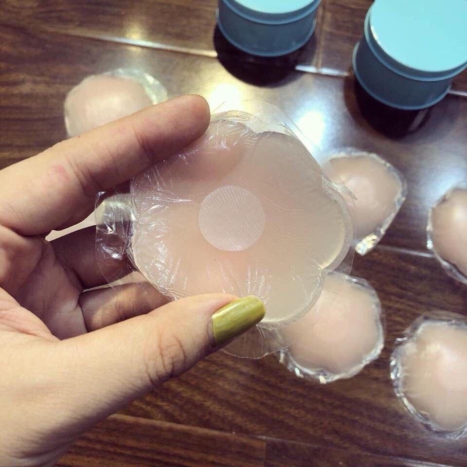 Hộp 5 đôi miếng dán đầu ti silicone dùng được nhiều lần