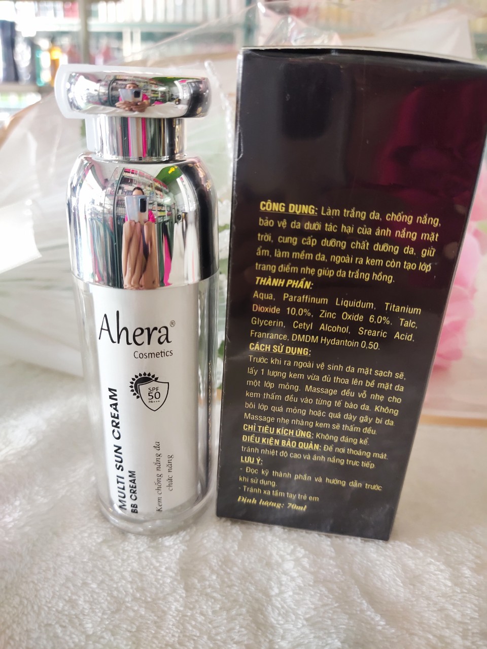 Kem chống nắng AHERA đa chức năng BB Cream 70ml