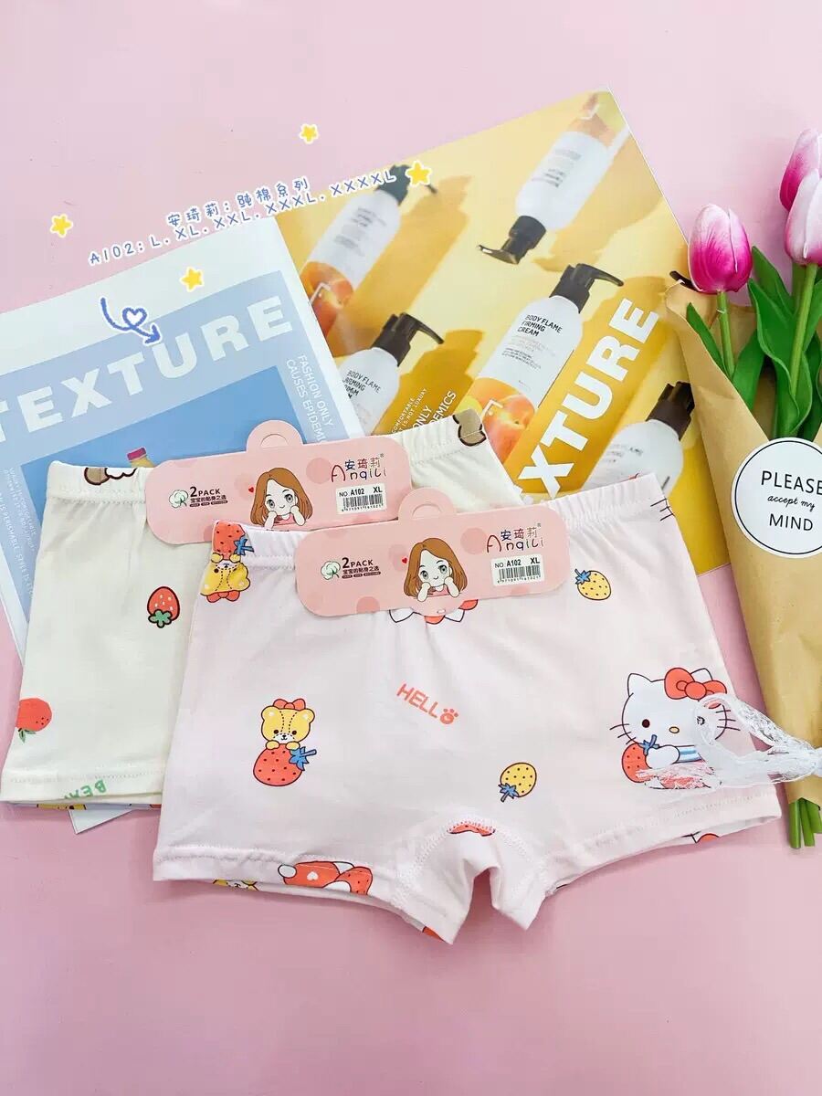 Set 2 quần chip đùi cho bé gái 10-40kg