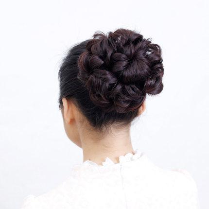 Tóc giả búi tròn co dãn B11 😍FREESHIP😍 búi tóc giả kẹp ôm co dãn, búi tóc thời trang, tóc giả nữ thời trang