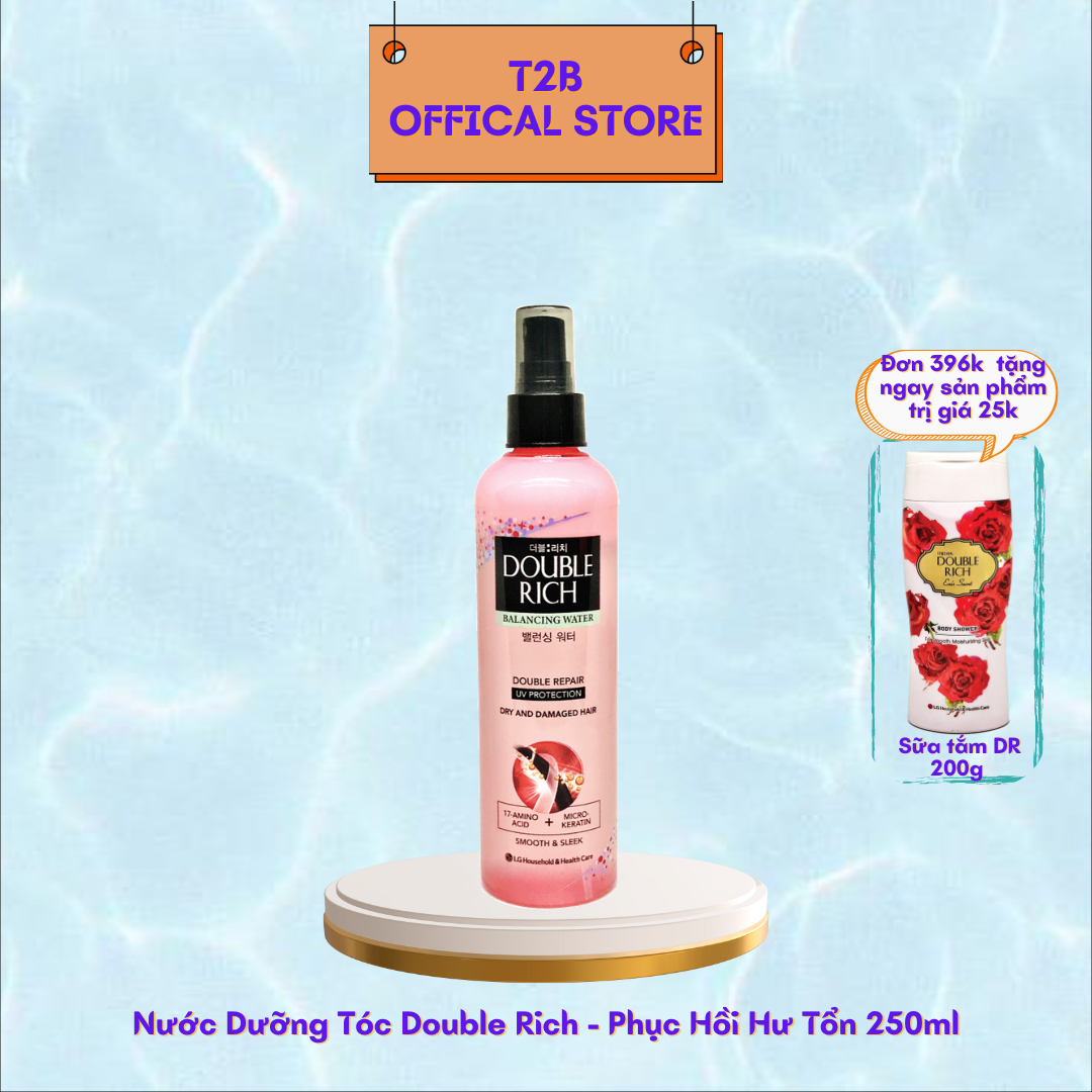 Nước Dưỡng Tóc Double Rich - Óng Mượt Cho Tóc Nhuộm 250ml - Cam
