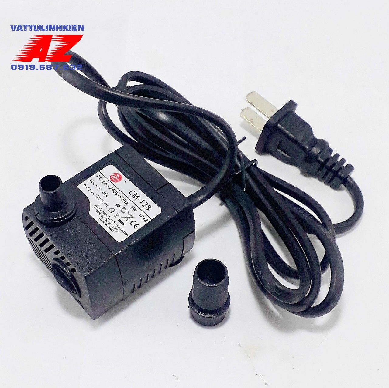Bơm chìm mini CM-128 220v-4w cho bể cá, quạt hơi nước
