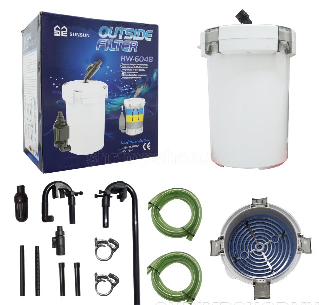 Lọc Phụ Có Bơm Sunsun HW-603B Và HW-604B (Vỏ Đục)