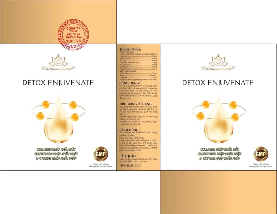 Cốm sủi trẻ hóa Detox Chamomileskill