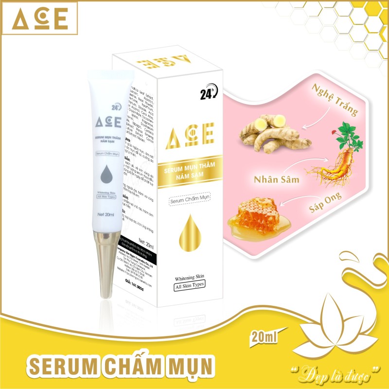 Serum ACE chấm mụn 24h làm mờ nám sạm trắng da khít chân lông 20ml giá rẻ