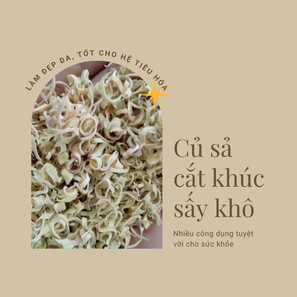 Củ sả cắt lát sấy khô tốt cho tiêu hóa