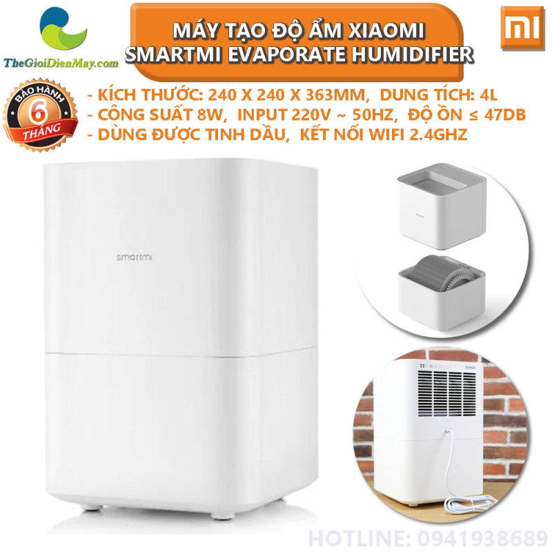 Máy tạo độ ẩm Xiaomi Smartmi Evaporate Humidifier CJXJSQ02ZM - Bảo hành 6 tháng - Shop Thế Giới Điện Máy