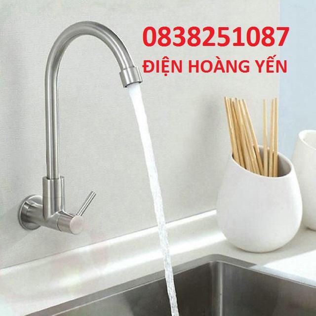 [HCM]Vòi rửa chén - bát lạnh gắn tường Inox 304 CL2006