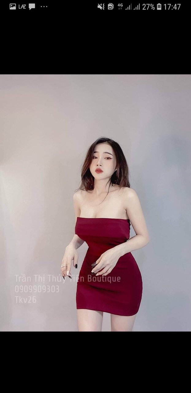 Đầm body lệch vai dễ thương