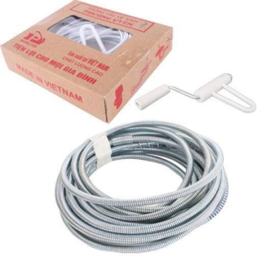 Dây thông tắc bồn cầu, cống, chậu rửa mặt rửa bát