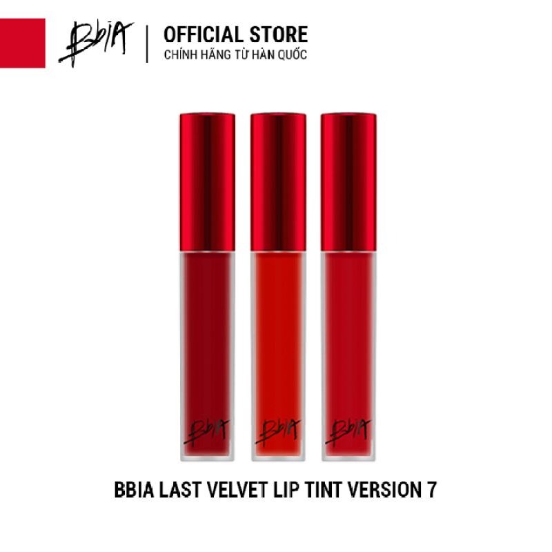 [Chọn Màu] Son kem lì Bbia Last Velvet Lip Tint Version 7 RED SCANDAL 5g ( 3 Màu )