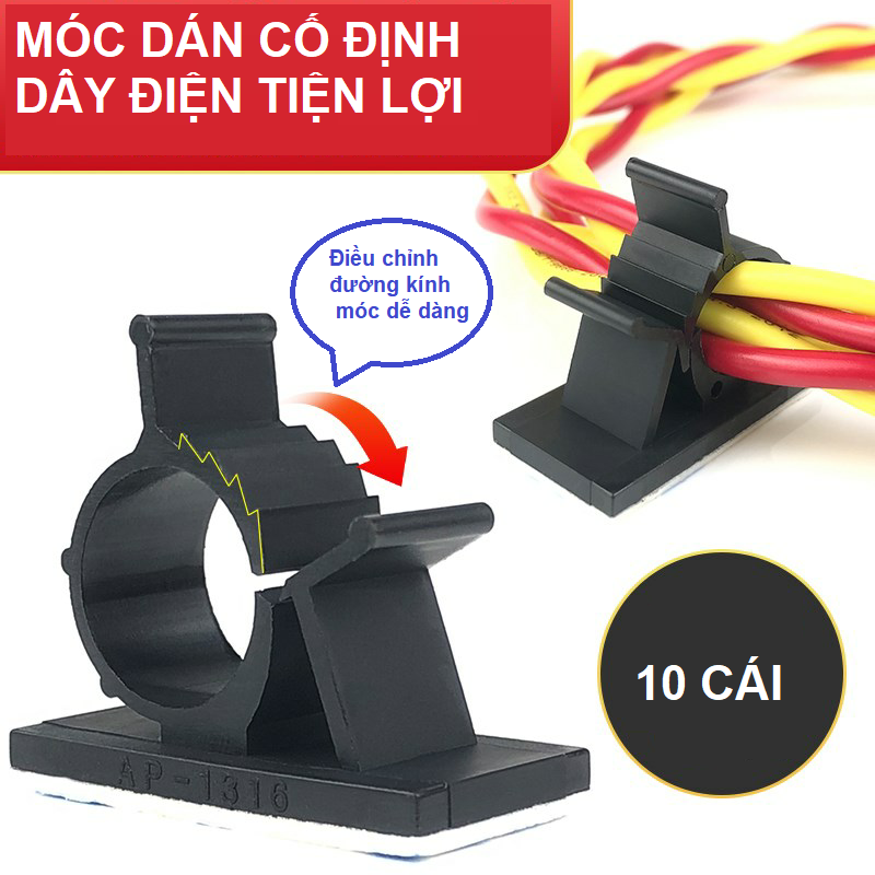 [HCM]Gói 10 cái móc dán cố định dây điện