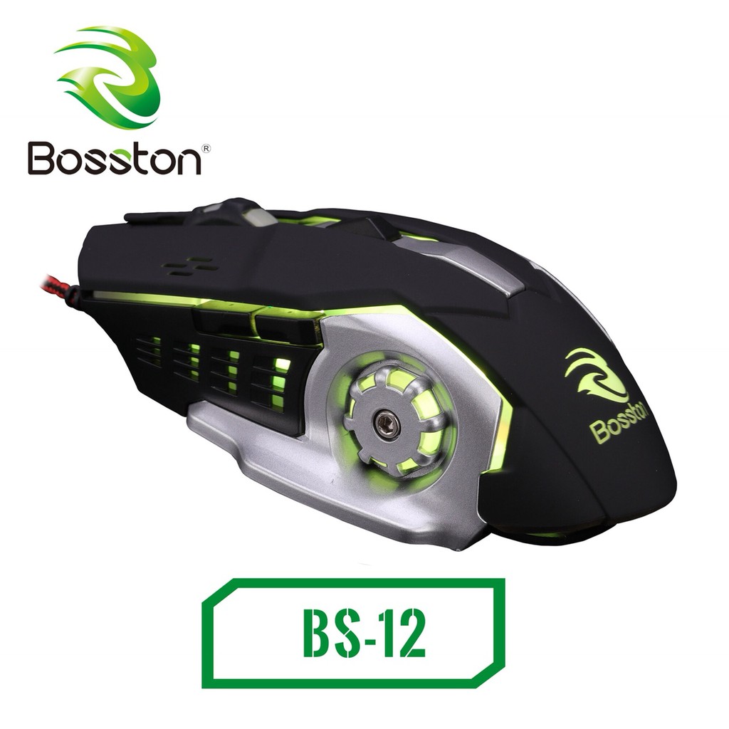 Chuột Bosston BS-12 led đa màu DPI 3600-JL