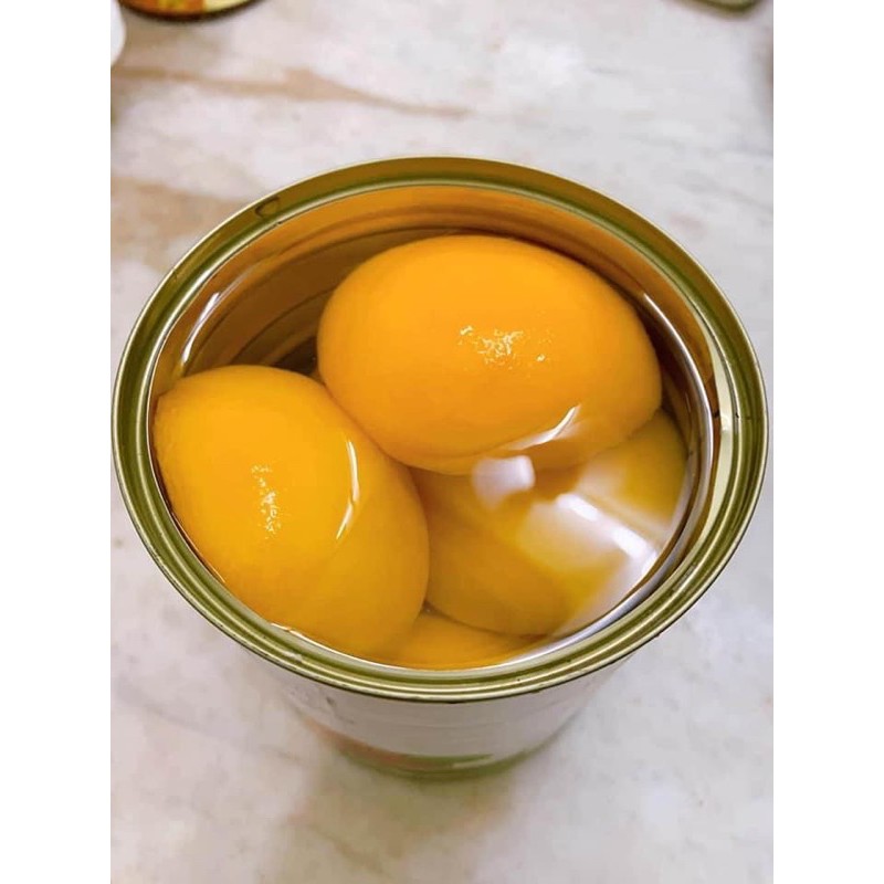 Đào ngâm nước đường Boddob (lon 820g)