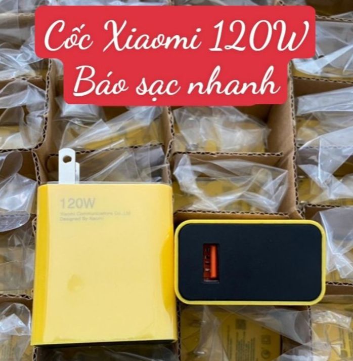 Củ sạc nhanh Xiaomi 120W - Báo sạc nhanh