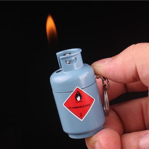 Bật Lửa Móc Khoá Hình Bình Gas ( Kim Loại )