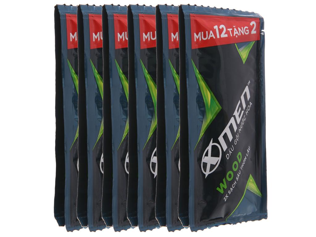 Combo 3 Dây Dầu Gội Xmen Wood/ Fire (Dây 12 Gói Tặng 2)