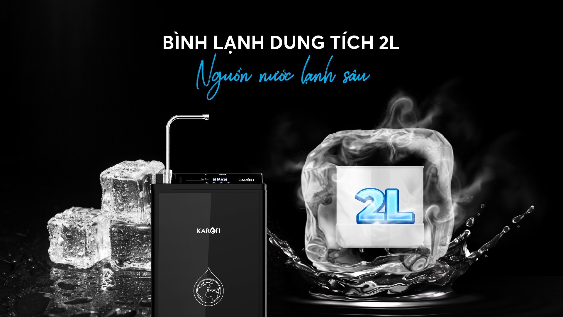 Máy lọc nước nóng lạnh Karofi KAD-D88
