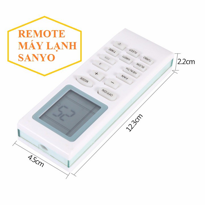 REMOTE MÁY LẠNH SANYO - Điều khiển máy lạnh sanyo 2 chiều