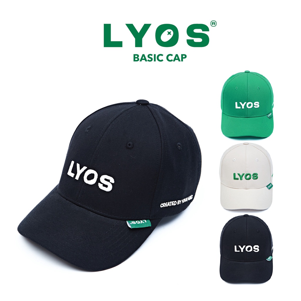 Nón Lưỡi Trai LYOS Basic Logo Đen/ Trắng/ Kem