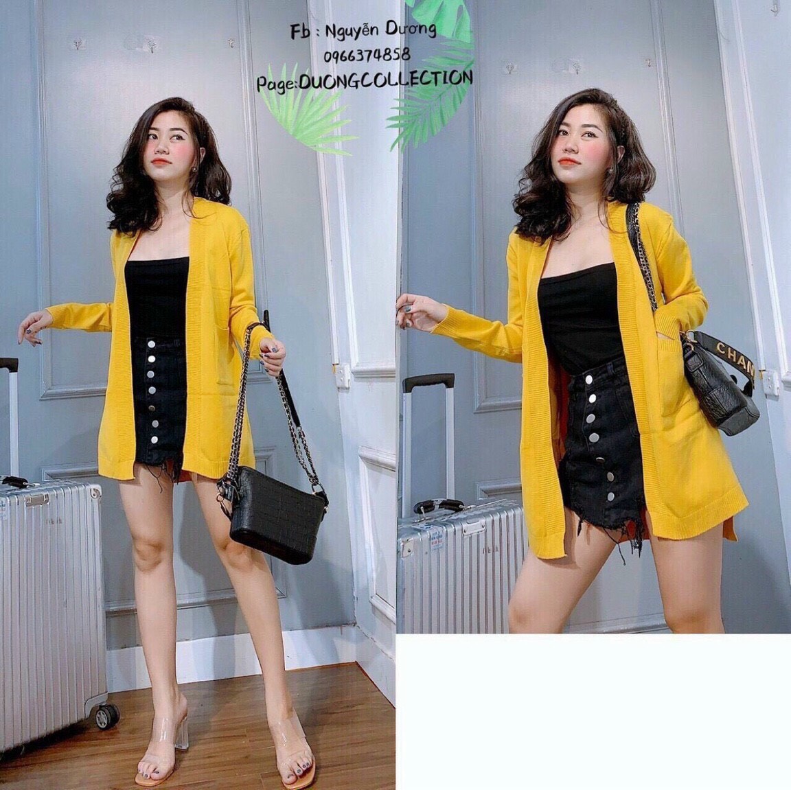 HOT SALE ] Áo khoác len tăm nữ Kiểu dáng Cardigan Dài tay Ulzzang Hàn Quốc Áo len tăm nữ Tay dài KV