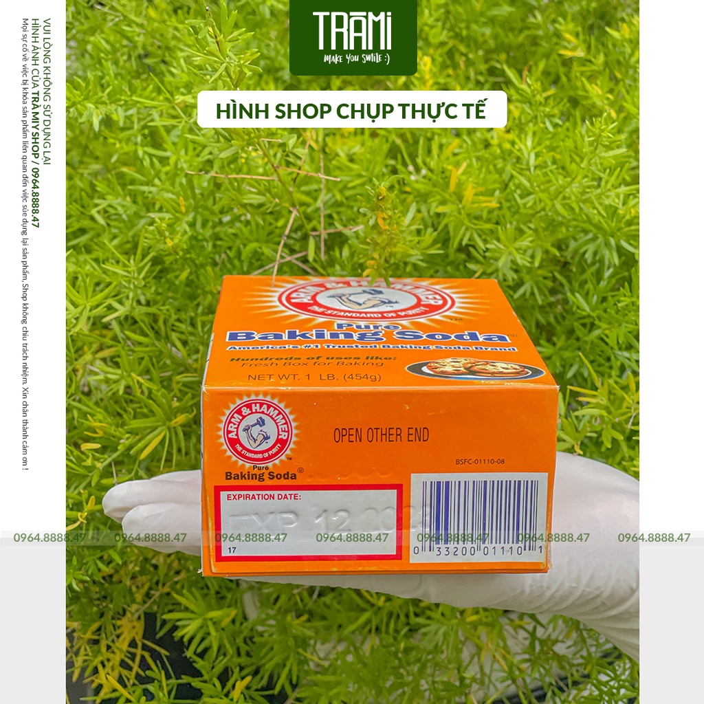 [CHÍNH HÃNG] Baking Soda Arm & Hammer 454g Bột Đa Công Dụng.