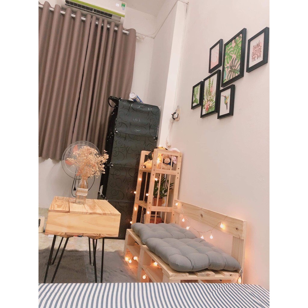 Bàn Pallet Chân Sắt, Bàn Trà Gỗ Pallet