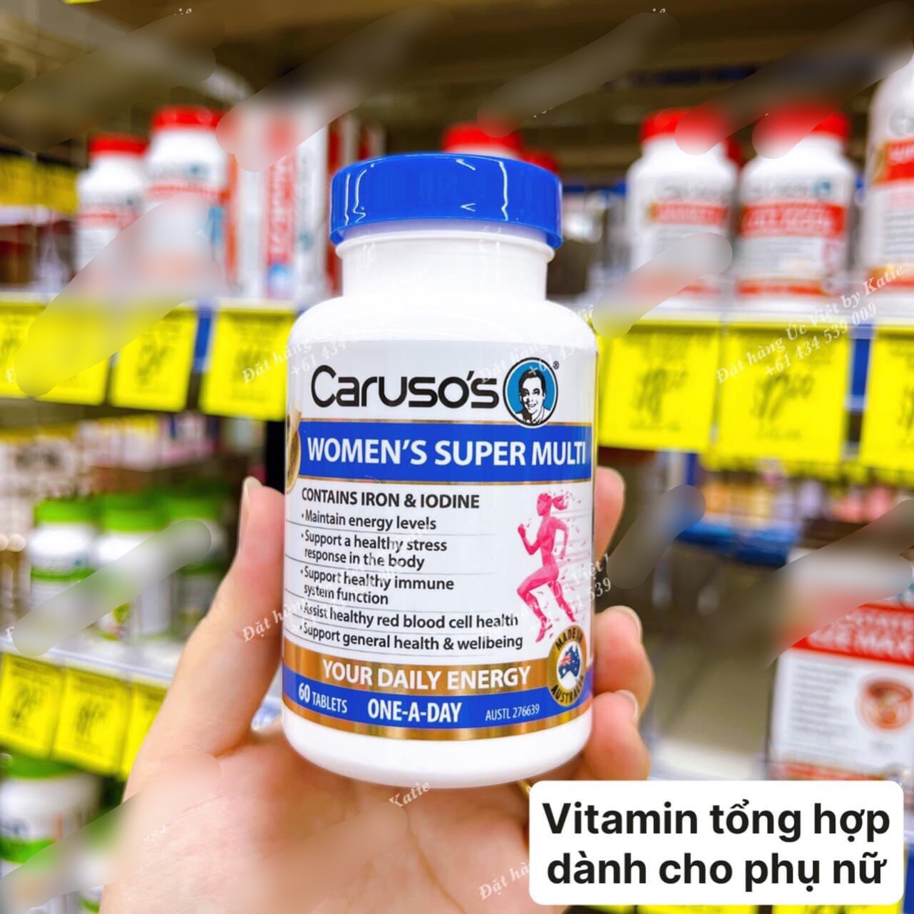 Super women’s multi caruso - siêu vitamin tổng hợp cho phụ nữ caruso's úc 60v