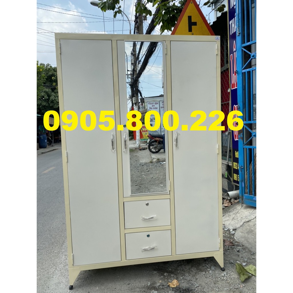 Tủ quần áo sơn tĩnh điện 2 hộc âm hcm