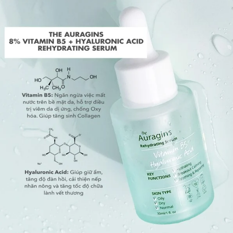 Serum Auragins Vitamin B5 HA 30ml