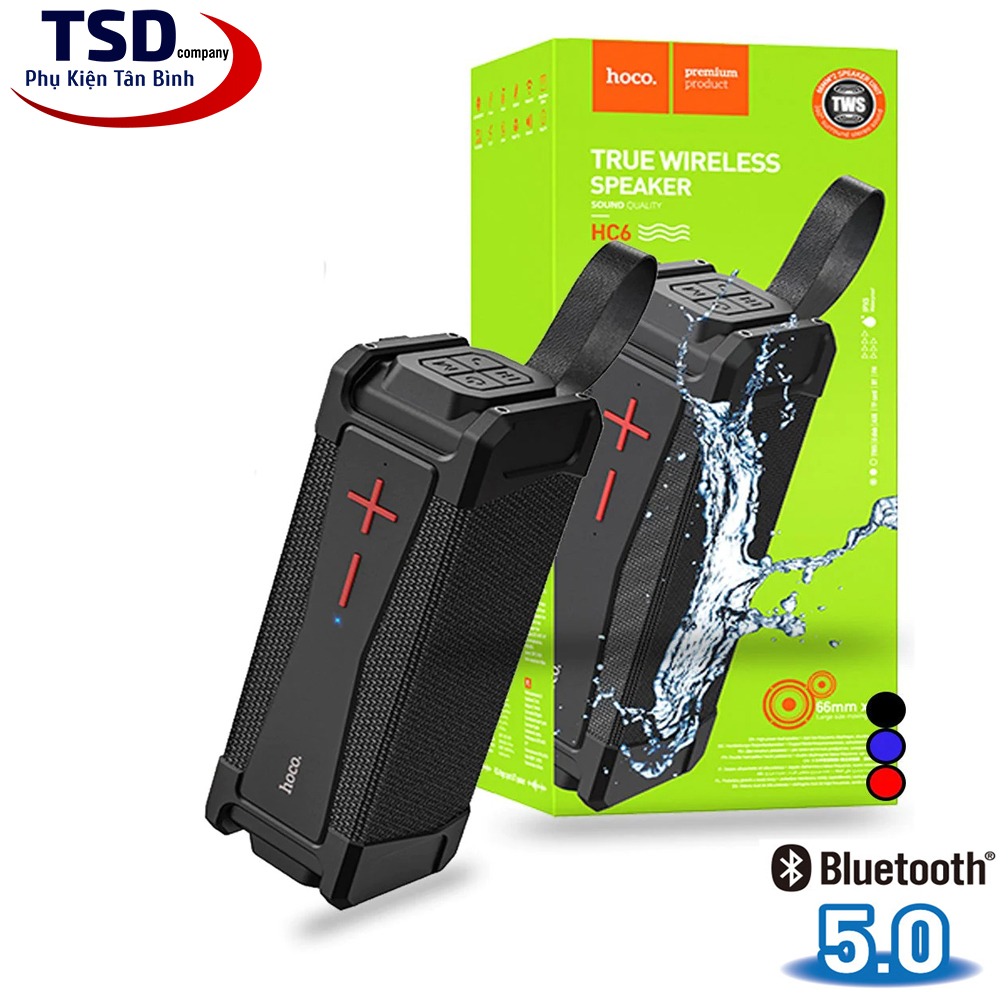 Genuine Hoco HC6 Bluetooth Speaker V5.0 TWS Waterproof IPX5