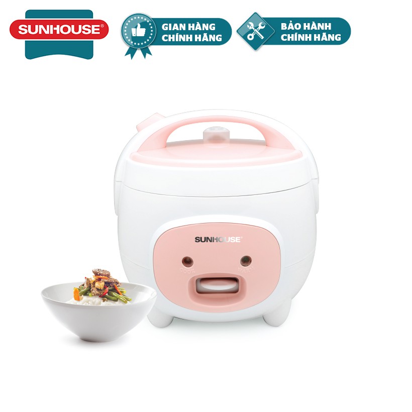 [Mã ELMALLCOIN hoàn 5% xu đơn 500K] Nồi cơm điện 1.2L SUNHOUSE SHD8217W