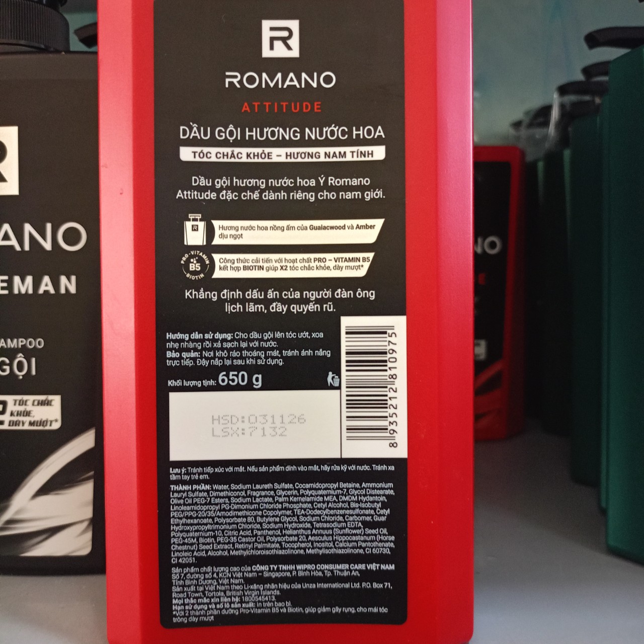 Dầu gội Romano Classic 650g