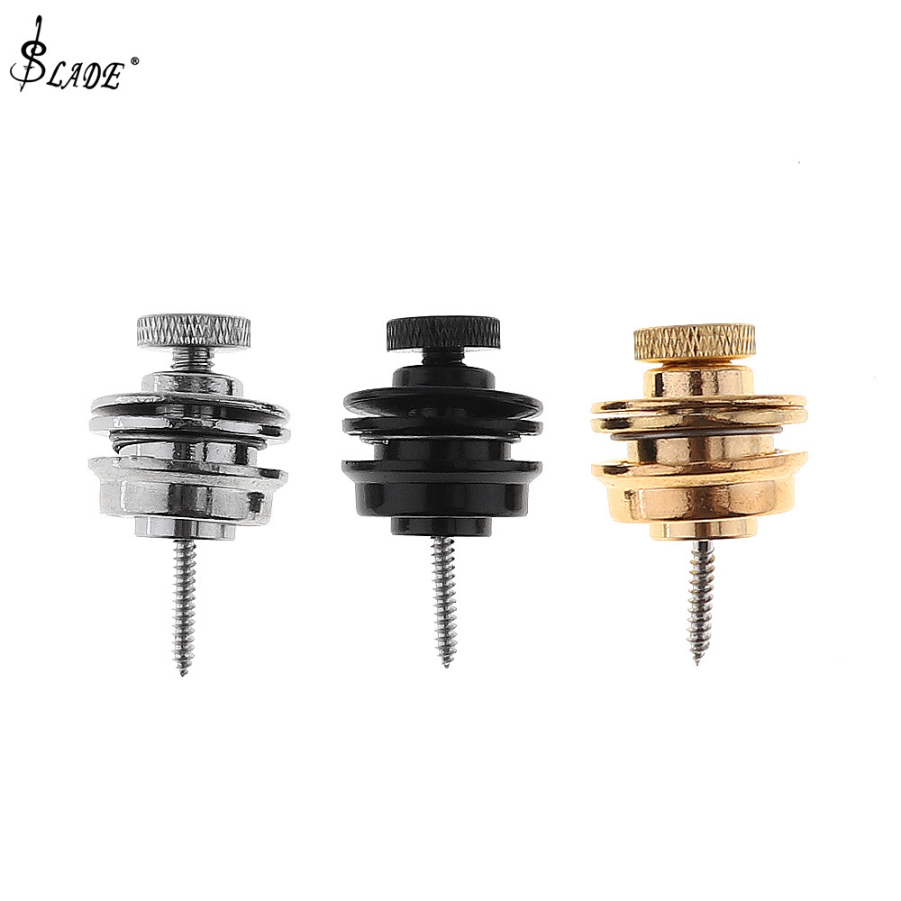SLADE Guitar Strap Lock Skidproof Copper Alloy Button for All Electric Bass Guitar Strap