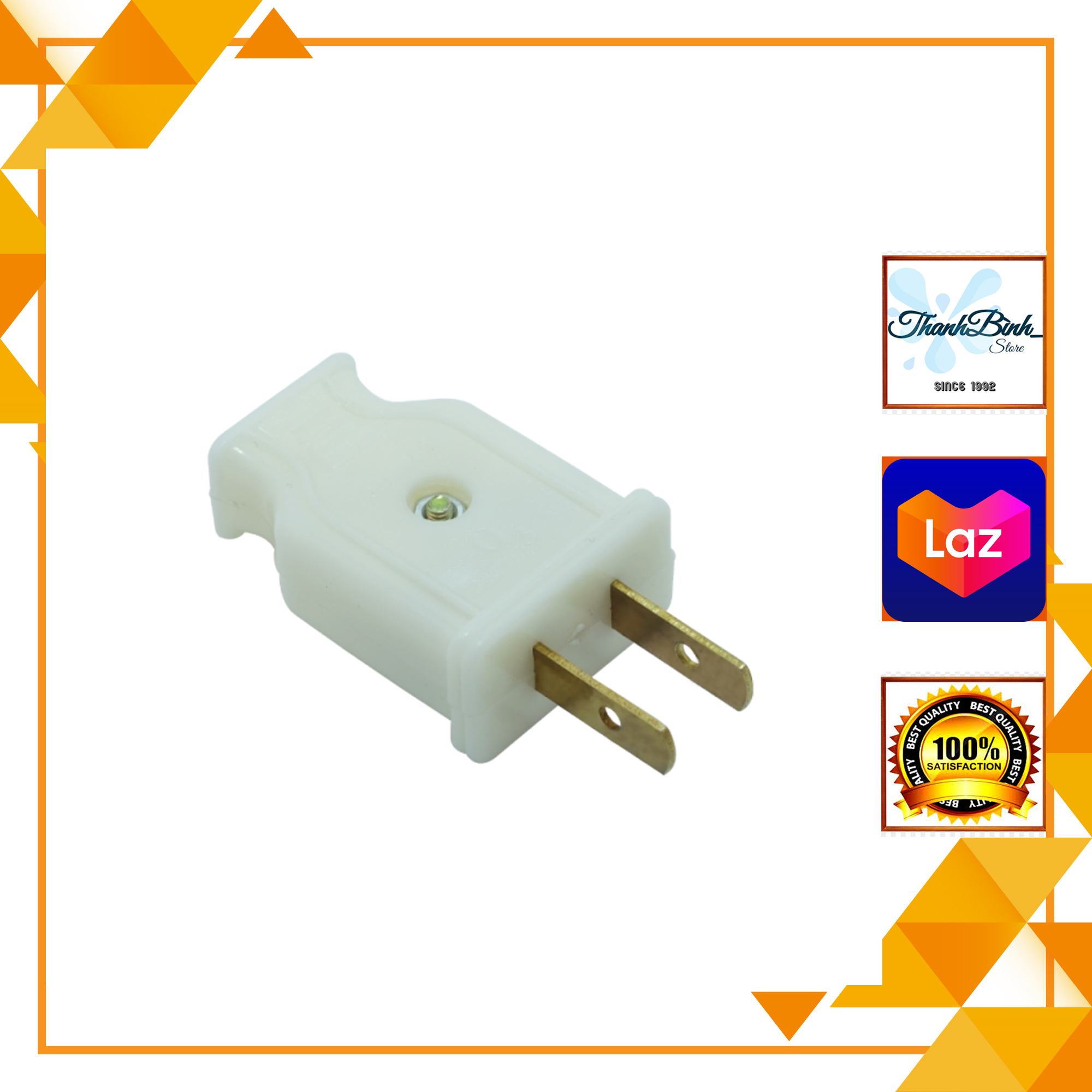 Phích cắm điện chân dẹt/ dẹp - tự chống cháy sopoka