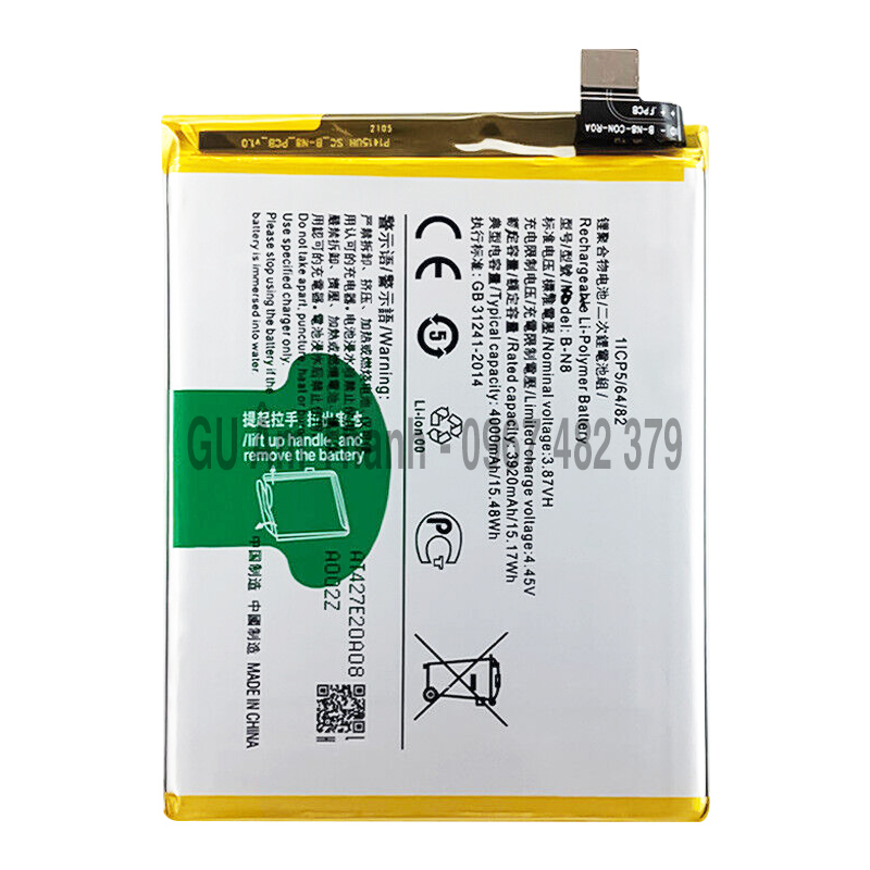Pin cho vivo v20 v2025 v2040 dung lượng 4000mah zin máy
